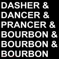 Dasher Dancer Prancer & Bourbon Women's Hoodie thumb 2