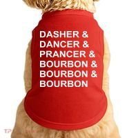 Dasher Dancer Prancer & Bourbon Doggie Tank thumb 0