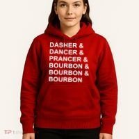 Dasher Dancer Prancer & Bourbon Hoodie thumb 5