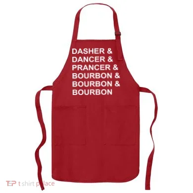 Dasher Dancer Prancer & Bourbon Apron