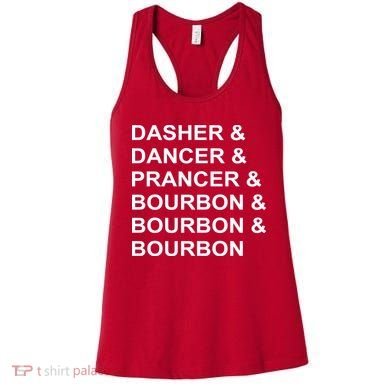 Dasher Dancer Prancer & Bourbon Women's Tank Top