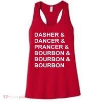 Dasher Dancer Prancer & Bourbon Women's Tank Top thumb 0