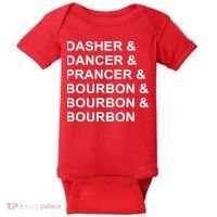 Dasher Dancer Prancer & Bourbon Baby Bodysuit thumb 0