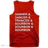 Dasher Dancer Prancer & Bourbon Tank Top thumb 0