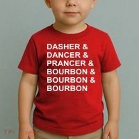 Dasher Dancer Prancer & Bourbon Toddler T-Shirt thumb 2