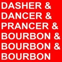 Dasher Dancer Prancer & Bourbon Kids Long Sleeve Shirt thumb 2