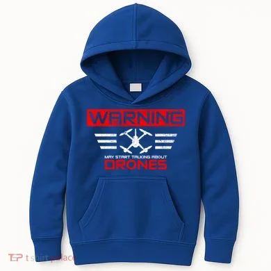 Drones Drone Pilot Great Gift Kids Hoodie