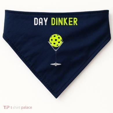 Day Dinker Pickleball Funny Pickleball Day Dinker USA-Made Doggie Bandana