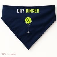 Day Dinker Pickleball Funny Pickleball Day Dinker USA-Made Doggie Bandana thumb 0