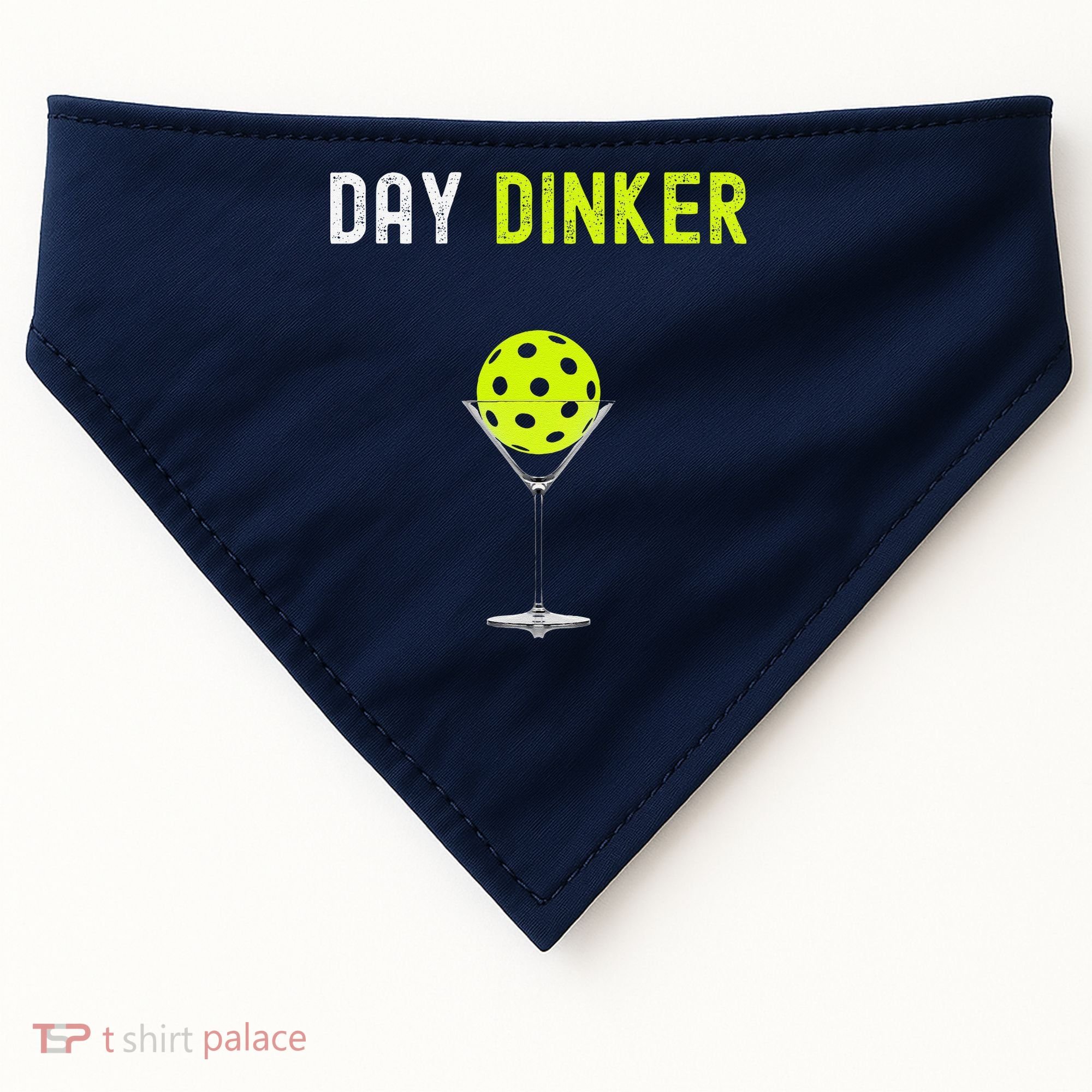 Day Dinker Pickleball Funny Pickleball Day Dinker USA-Made Doggie Bandana