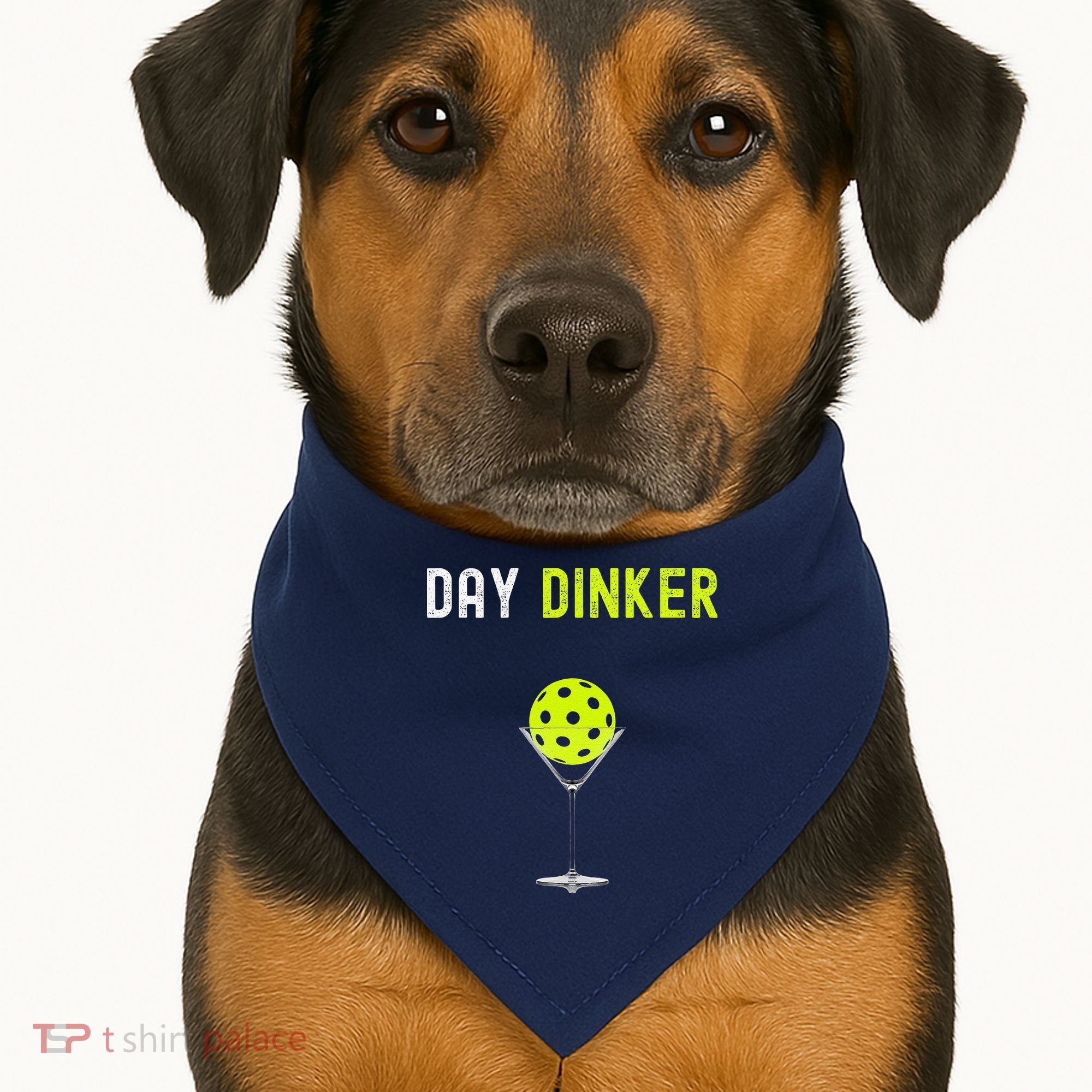 Day Dinker Pickleball Funny Pickleball Day Dinker USA-Made Doggie Bandana