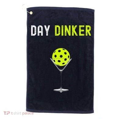 Day Dinker Pickleball Funny Pickleball Day Dinker Golf Towel