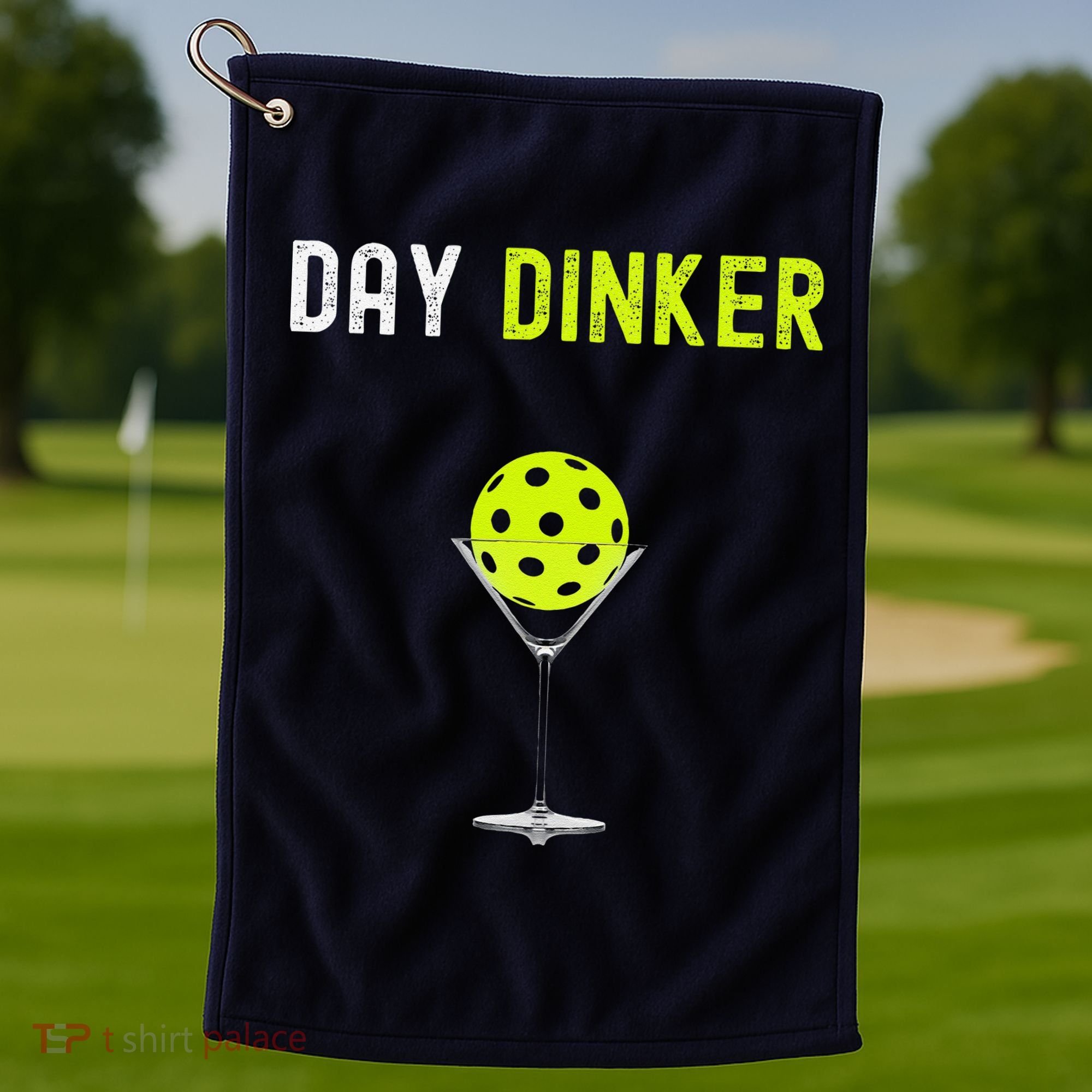 Day Dinker Pickleball Funny Pickleball Day Dinker Golf Towel