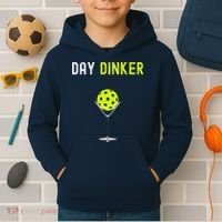 Day Dinker Pickleball Funny Pickleball Day Dinker Kids Hoodie thumb 2
