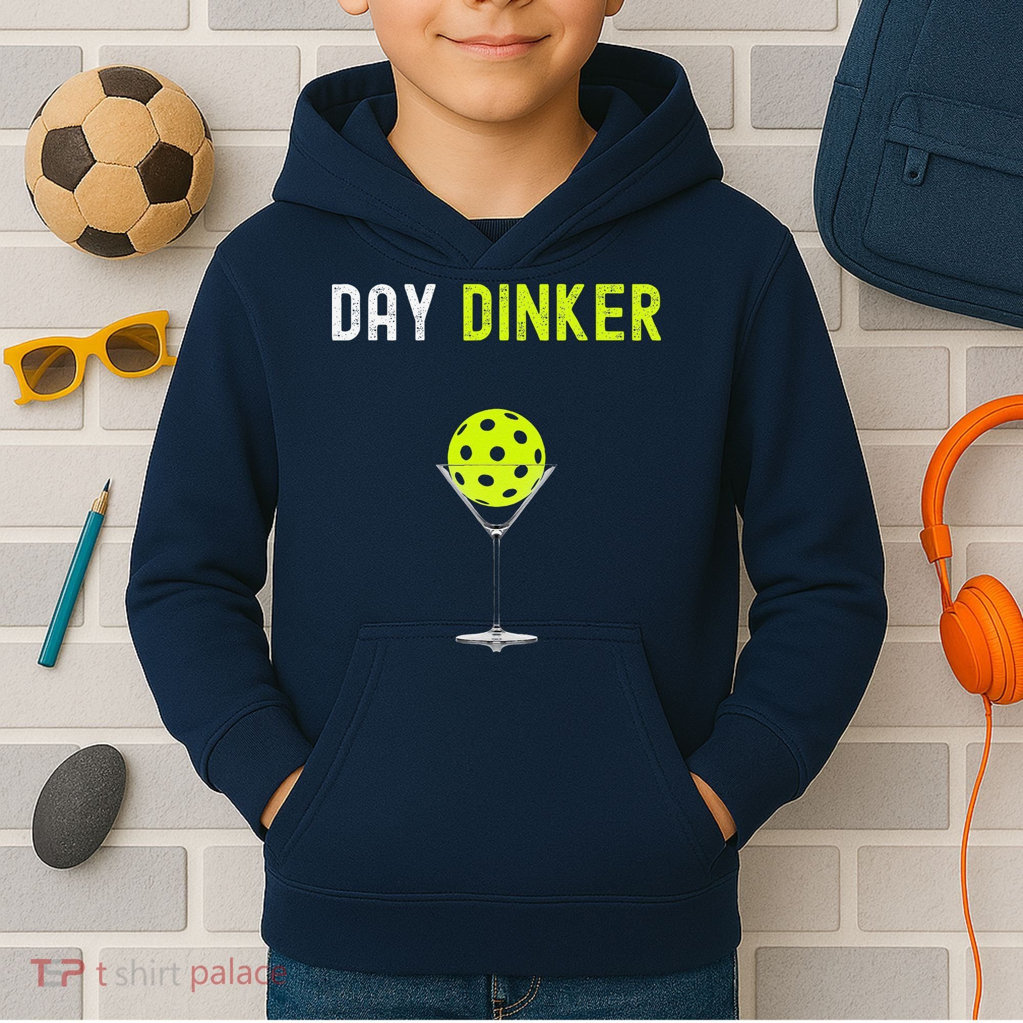 Day Dinker Pickleball Funny Pickleball Day Dinker Kids Hoodie