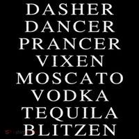 Dasher Dancer Prancer Vixen Moscato Vodka Tequila Blitzen Gift Women's Hoodie thumb 2