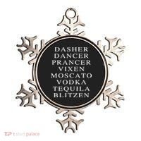 Dasher Dancer Prancer Vixen Moscato Vodka Tequila Blitzen Gift Ornament thumb 0