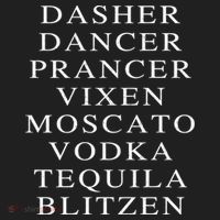 Dasher Dancer Prancer Vixen Moscato Vodka Tequila Blitzen Gift Golf Towel thumb 3