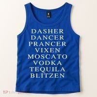 Dasher Dancer Prancer Vixen Moscato Vodka Tequila Blitzen Gift Tank Top thumb 2