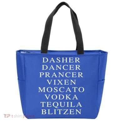 Dasher Dancer Prancer Vixen Moscato Vodka Tequila Blitzen Gift Tote Bag