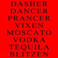 Dasher Dancer Prancer Vixen Moscato Vodka Tequila Blitzen Gift Santa Hat thumb 1