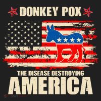 Distressed Donkey Pox The Disease Destroying America Women's Sweatshirt thumb 2