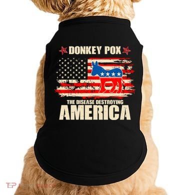 Distressed Donkey Pox The Disease Destroying America Doggie Tank