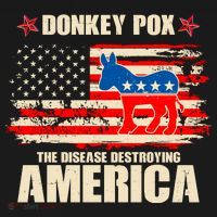 Distressed Donkey Pox The Disease Destroying America Bucket Hat thumb 4