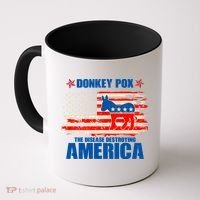 Distressed Donkey Pox The Disease Destroying America Coffee Mug thumb 0