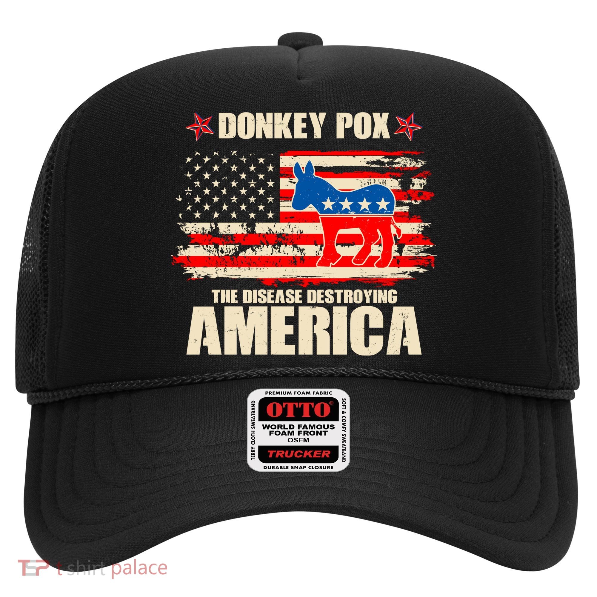 Distressed Donkey Pox The Disease Destroying America Hat