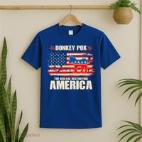Distressed Donkey Pox The Disease Destroying America T-Shirt thumb 2