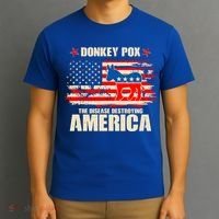 Distressed Donkey Pox The Disease Destroying America T-Shirt thumb 3