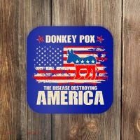 Distressed Donkey Pox The Disease Destroying America Coaster thumb 0