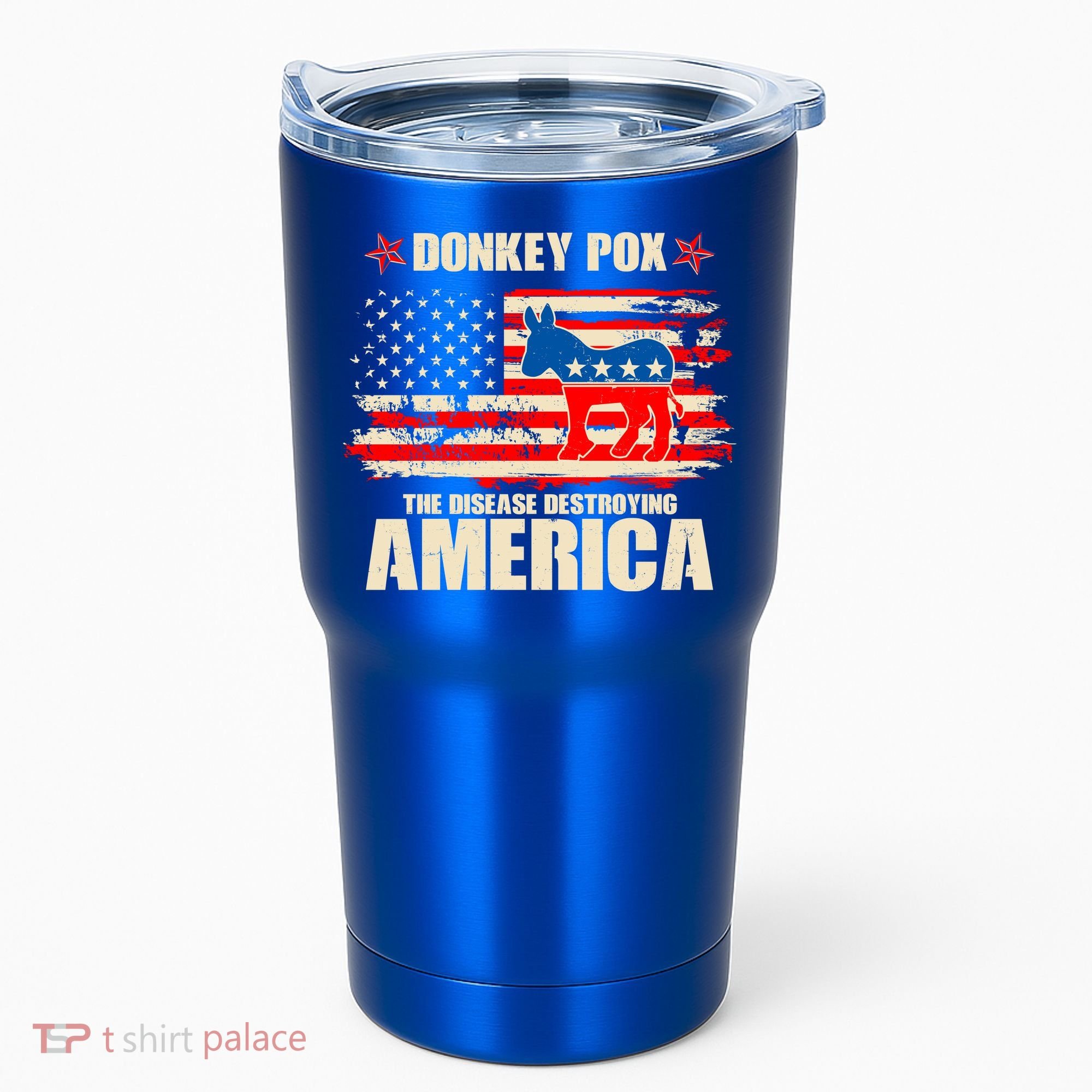 Distressed Donkey Pox The Disease Destroying America Tumbler