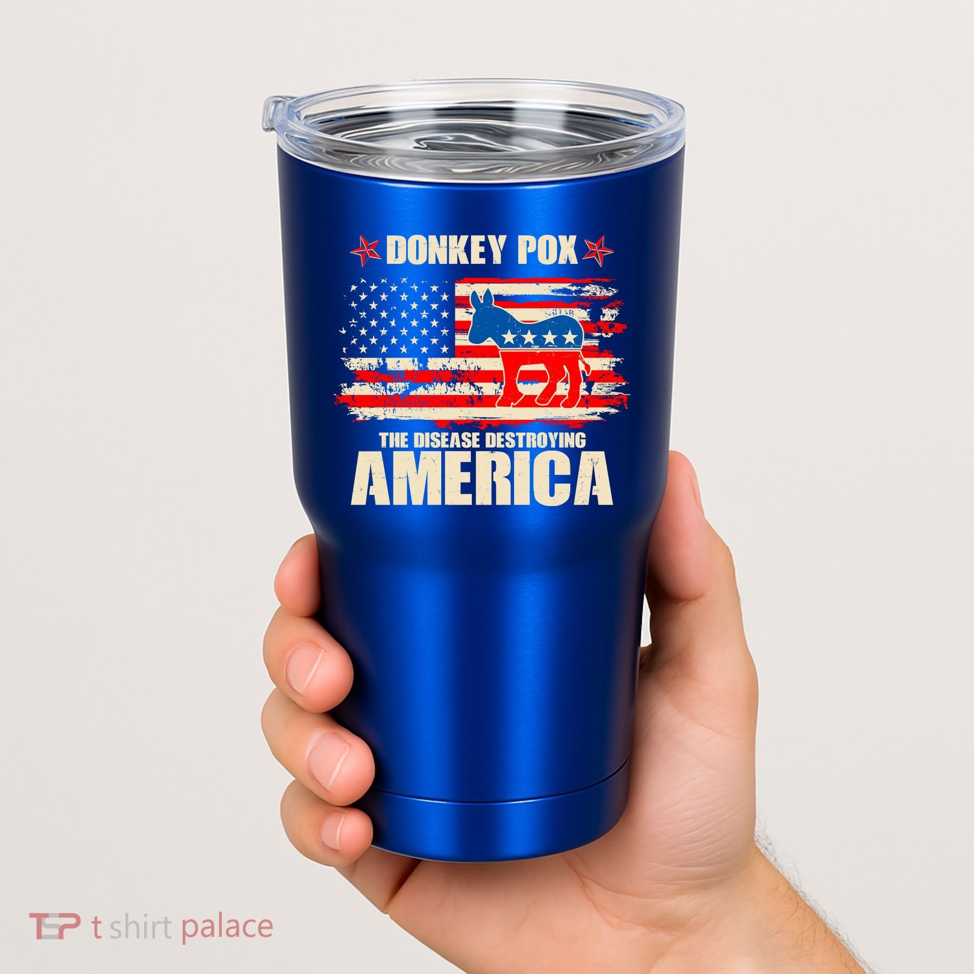 Distressed Donkey Pox The Disease Destroying America Tumbler