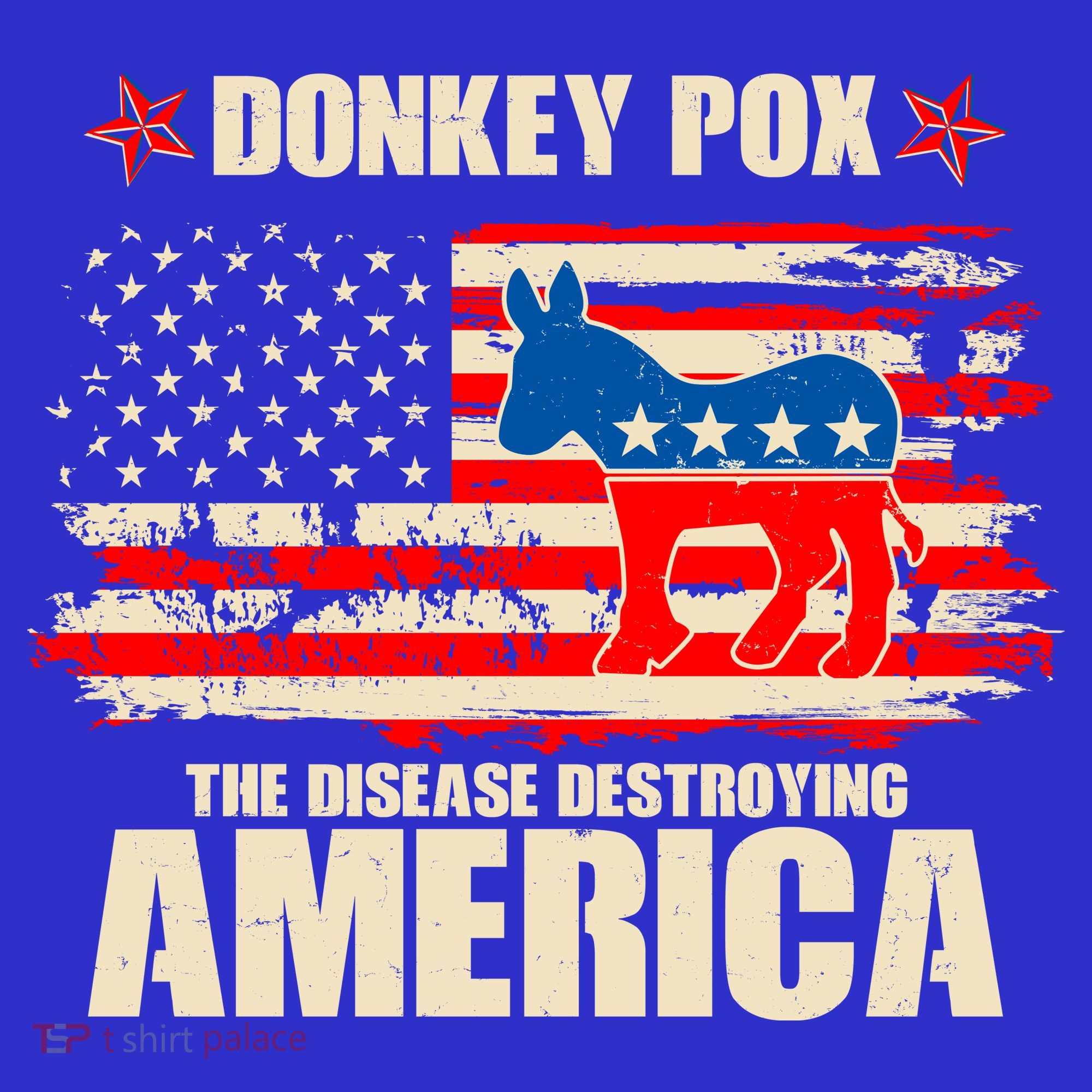 Distressed Donkey Pox The Disease Destroying America Women's Tank Top