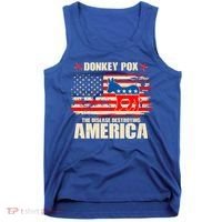 Distressed Donkey Pox The Disease Destroying America Tank Top thumb 0