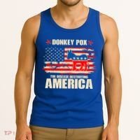 Distressed Donkey Pox The Disease Destroying America Tank Top thumb 3