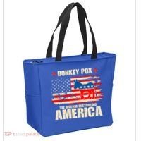 Distressed Donkey Pox The Disease Destroying America Tote Bag thumb 2