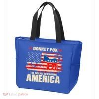 Distressed Donkey Pox The Disease Destroying America Tote Bag thumb 3