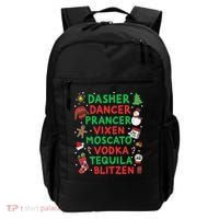 Dasher Dancer Prancer Vixen Moscato Vodka Tequila Blitzen Backpack thumb 0