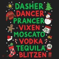Dasher Dancer Prancer Vixen Moscato Vodka Tequila Blitzen Beanie thumb 2