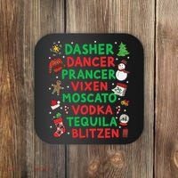 Dasher Dancer Prancer Vixen Moscato Vodka Tequila Blitzen Coaster thumb 0