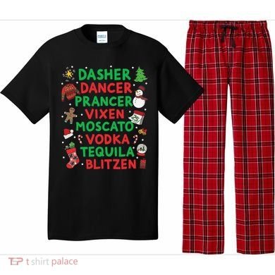 Dasher Dancer Prancer Vixen Moscato Vodka Tequila Blitzen Pajama Set