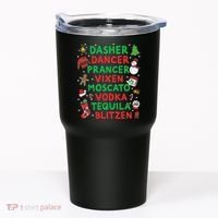 Dasher Dancer Prancer Vixen Moscato Vodka Tequila Blitzen Tumbler thumb 0