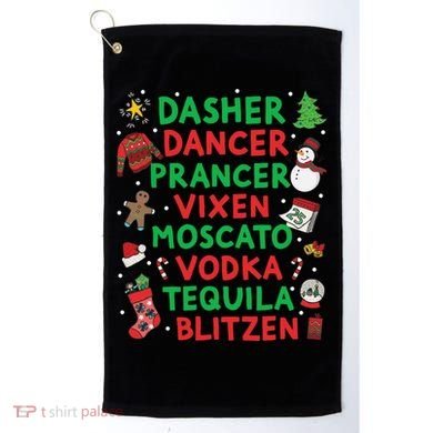 Dasher Dancer Prancer Vixen Moscato Vodka Tequila Blitzen Golf Towel