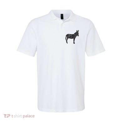 Donkey Distressed Print Vintage Donkey Polo