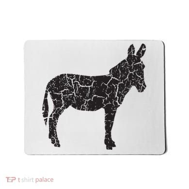 Donkey Distressed Print Vintage Donkey Mousepad