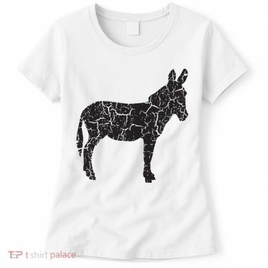 Donkey Distressed Print Vintage Donkey Women's T-Shirt