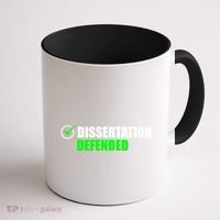 Dissertation Defended Phd Graduate Ph.D. Graduation Coffee Mug thumb 1
